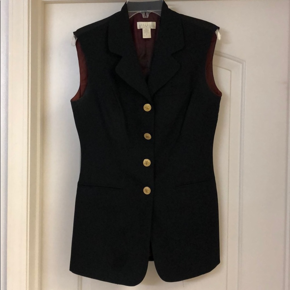 Vintage Vest Blazer w/Gold Coin Buttons